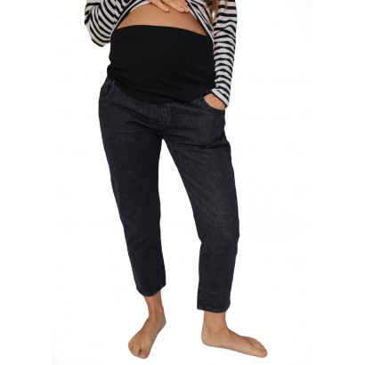 Джинси MOM FIT для вагітних Чорні