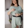 Комплект для вагітних шорти з кишенями і футболка оверсайз Оливкові