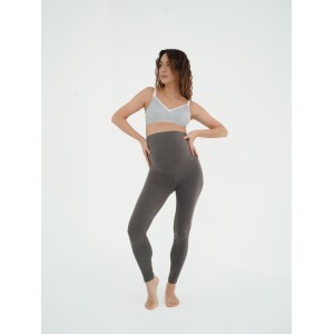 Термолегінси для вагітних із капюшоном на животик Warm&Cosy, S/M–L/XL Сірі 