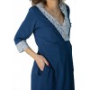 Халат для беременных и кормящих Мадлен Синий