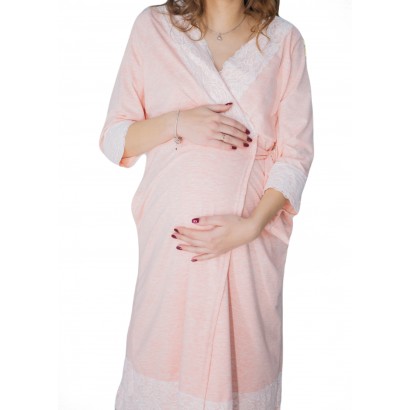 Халат для беременных и кормящих Мадлен Розовый