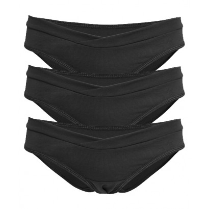 Комплект трусов под живот слип 3 шт  HN Черные