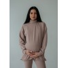 Туніка вільного крою для вагітних з секретом для годування Пудровий