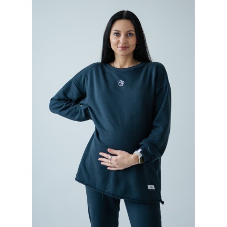 Туніка вільного крою для вагітних з секретом для годування Джинсовий