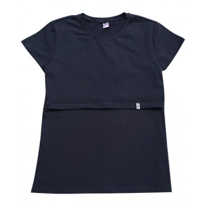 Футболка для вагітних з секретом для годування Джинсовий